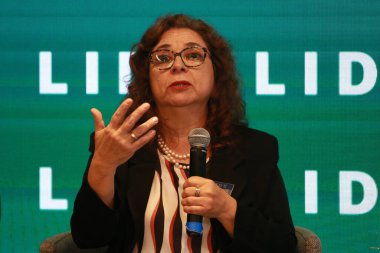 SAO PAULO (SP), 06 / 04 / 2024 - Biyolog Neiva Guedes (Instituto Arara Azul), Çevre Semineri (LIDE EGS Ambiental) sırasında Brezilya 'yı güç ortamı olarak tartışmak üzere yetkililer, uzmanlar ve iş adamlarını bir araya getirdi. 