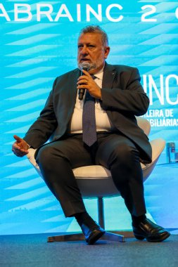 Sao Paulo, Brezilya: 4 Haziran 2024 - Caixa Economica Federal Başkanı Carlos Vieira, Rönesans 'taki Makroekonomik Panorama ve Pazar Perspektifleri Kurumsal Açılış Paneline katılıyor.. 