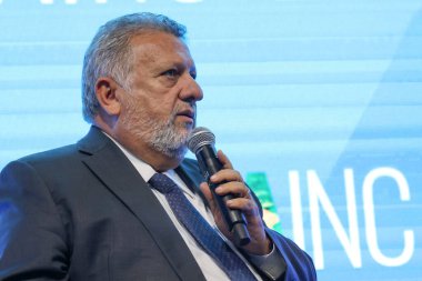Sao Paulo, Brezilya: 4 Haziran 2024 - Caixa Economica Federal Başkanı Carlos Vieira, Rönesans 'taki Makroekonomik Panorama ve Pazar Perspektifleri Kurumsal Açılış Paneline katılıyor.. 