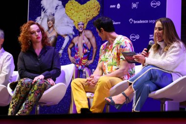 SAO PAULO (SP), 04 / 06 / 2024 - Broadway müzikal şovu için basın toplantısı, Priscilla the Queen of the Desert, müzikal Stephan Elliott 'un 1994 yapımı klasik filmine dayanmaktadır..