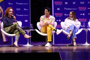 SAO PAULO (SP), 04 / 06 / 2024 - Broadway müzikal şovu için basın toplantısı, Priscilla the Queen of the Desert, müzikal Stephan Elliott 'un 1994 yapımı klasik filmine dayanmaktadır..