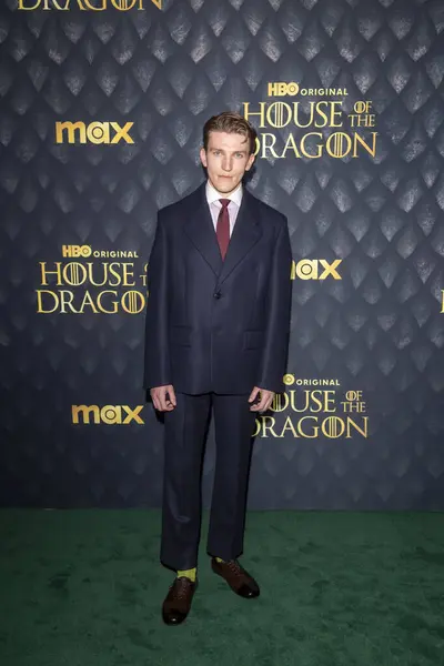 stock image June 3, 2024, New York, New York, United States: Ewan Mitchell attends premiere of HBO House of Dragon at Hammerstein Ballroom in New York on June 3, 2024 New York United States