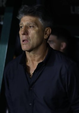 CURITIBA PR, 06 / 08 / 2024 - Gremio teknik direktörü Renato Gaucho Gremio ile Estudiantes arasında oynanan maçta Couto Pereira Stadyumu 'nda oynanan beşinci tur için geçerli. 