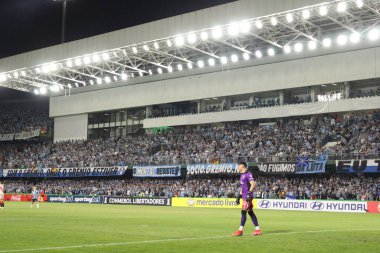 CURITIBA PR, 06 / 08 / 2024 - Gremio ile Estudiantes arasında oynanan maç sırasında Couto Pereira Stadyumu 'nun 5. turu için geçerli olan maç. 
