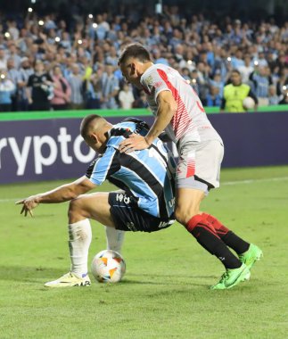 CURITIBA PR, 06 / 08 / 2024 - Gremio ile Estudiantes arasındaki maç sırasında Couto Pereira Stadyumu 'nun 5. turu için geçerli olan takım. 