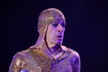 RIBEIRAO PRETO (SP), 06 / 08 / 2024 - Şarkıcı Ney Matogrosso Joao Rock 2024 Festivali 'nde verdiği konserde, Ribeirao Preto kentinde düzenlenen en iyi rock, pop, rap ve reggae festivalini gerçekleştiriyor.. 