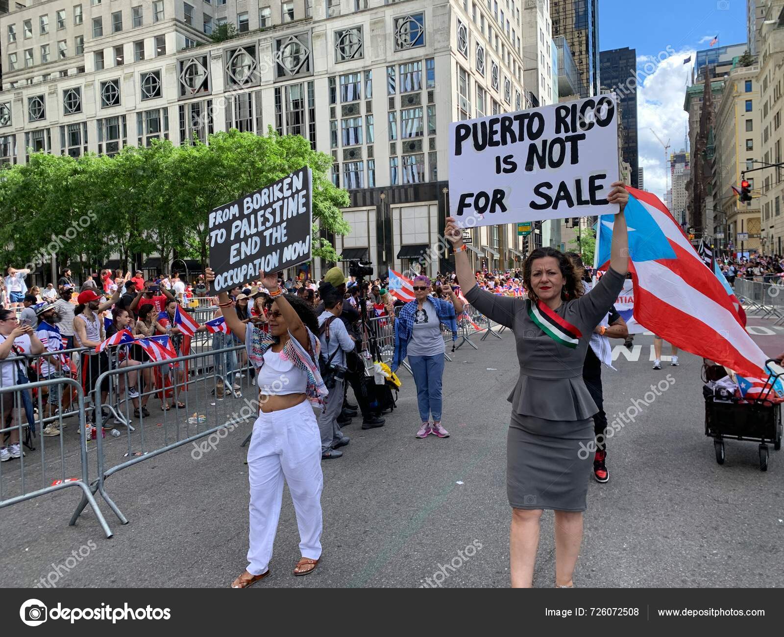 2024 Puerto Rican National Parade New York June 2024 New — Stock ...