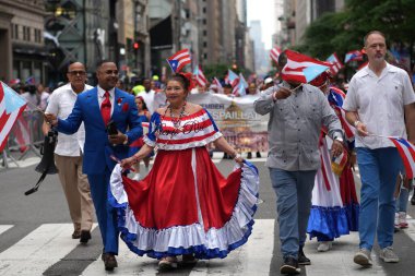 67. Geleneksel Porto Riko Günü Geçidi. Haziran 09, 2024, New York, ABD