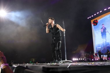 SAO PAULO (SP), 06 / 09 / 2024 - Şarkıcı Junior Lima, Salve o Sul Festivali sırasında, çok sayıda şarkıcının yer aldığı etkinlikte Rio Grande do Sul 'daki selden etkilenenler için kaynak toplanması amaçlanıyor. 