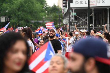 New York Şehri Porto Riko Günü Geçidi. 9 Haziran 2024, New York, New York, ABD New York 'taki Ulusal Porto Riko Günü Geçidi' nin 1958 'de başlayan kültürel farkındalık, gurur ve birlik tarihi var.. 