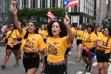 New York Şehri Porto Riko Günü Geçidi. 9 Haziran 2024, New York, New York, ABD New York 'taki Ulusal Porto Riko Günü Geçidi' nin 1958 'de başlayan kültürel farkındalık, gurur ve birlik tarihi var.. 