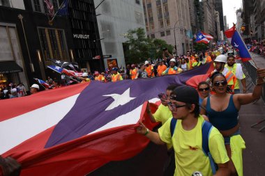 New York Şehri Porto Riko Günü Geçidi. 9 Haziran 2024, New York, New York, ABD New York 'taki Ulusal Porto Riko Günü Geçidi' nin 1958 'de başlayan kültürel farkındalık, gurur ve birlik tarihi var.. 