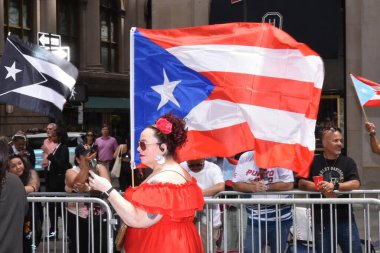 New York Şehri Porto Riko Günü Geçidi. 9 Haziran 2024, New York, New York, ABD New York 'taki Ulusal Porto Riko Günü Geçidi' nin 1958 'de başlayan kültürel farkındalık, gurur ve birlik tarihi var.. 