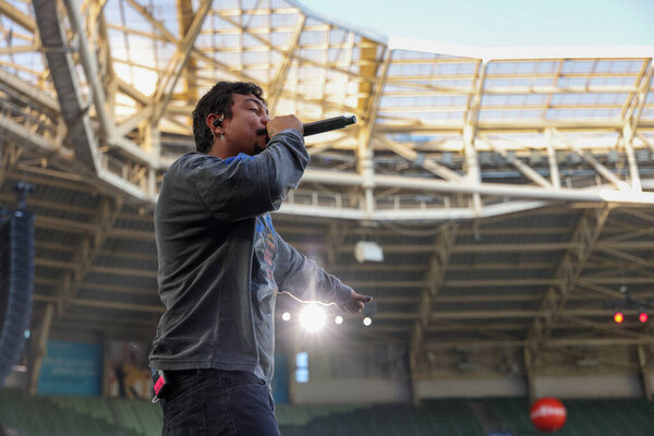 Sao Paulo 2024 Festival Salve Sul Enchente Solidariedade Cantante Xama — Foto de Stock