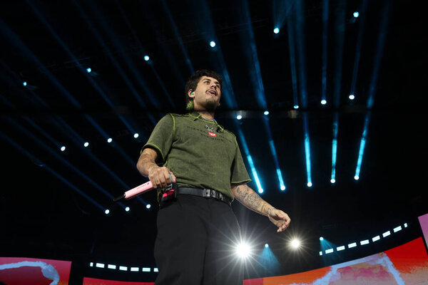 Sao Paulo Brasil 2024 Cantante Felipe Durante Festival Salve Sul — Foto de Stock