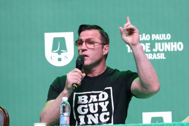 Sao Paulo (SP), Brezilya 06 / 12 / 2024 - Basın konferansında dövüşçü Chael Sonnen ve o gün karşı karşıya gelen Anderson Silva x Chael Sonnen arasındaki Spaten Dövüş Gecesi 'nin yüzü (15) )