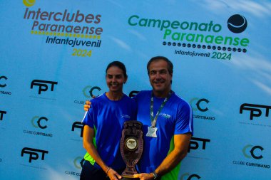 CURITIBA (PR) Brazil 11 / 06 / 2024 Interclubes Infanto Juvenil Tennis turnuvası 8 Haziran 'da başladı ve bugün sona eriyor.