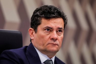 BRASILIA (DF), 06 / 13 / 2024 - Senatör Sergio Moro, ajanın tehlikesinin değerlendirilmesi, kamu düzenine risk oluşturulması, önleyici gözaltı verilmesi kriterlerini tartışmak üzere düzenlenen genel kurul toplantısında. 