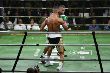 Sao Paulo (SP), 06.15.2024 - Dövüşçüler Hebert Conceicao x Esquiva Falcao 15 Haziran 2024 Cumartesi günü Sao Paulo 'da düzenlenen Spaten Dövüş Gecesi' nde birlikte dövüşecekler..