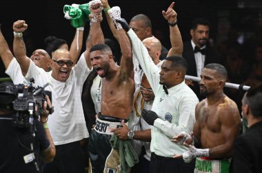 Sao Paulo (SP), 06.15.2024 - Dövüşçüler Hebert Conceicao x Esquiva Falcao 15 Haziran 2024 Cumartesi günü Sao Paulo 'da düzenlenen Spaten Dövüş Gecesi' nde birlikte dövüşecekler..