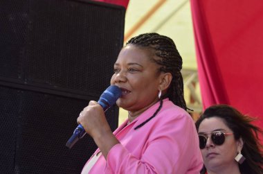 NATAL (RN), 06 / 18 / 2024 - MINISTERS / SEMINARY / KADIN - Kültür Bakanı Margareth Menezes, Ulusal Kadınlar Seminerinin açılışı sırasında, bu Salı, 18 Temmuz 2024