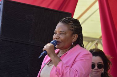 NATAL (RN), 06 / 18 / 2024 - MINISTERS / SEMINARY / KADIN - Kültür Bakanı Margareth Menezes, Ulusal Kadınlar Seminerinin açılışı sırasında, bu Salı, 18 Temmuz 2024