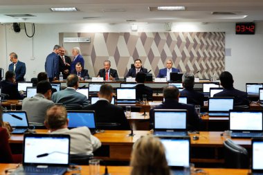 Brasilia (DF), 06 / 19 / 2024: Senatör Davi Alcolumbre, genel kurul toplantısında, bu çarşamba günü Brasilia kentinde düzenlenecek CCJ bakanlığı görevinin kimde olacağını belirtmek için - adil, 19 Haziran 2024.