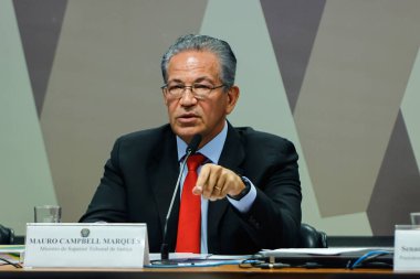 Brasilia (DF), 06 / 19 / 2024: STJ Bakanı Mauro Campello, genel kurul toplantısında, 19 Haziran 2024 Çarşamba günü Brasilia kentinde STJ bakanlığı görevine kimin getirildiğini belirtmek için. 