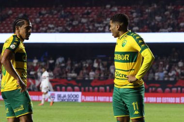 Sao Paulo (SP), 06 / 19 / 2024: Cuiaba 'dan oyuncu Eliel, Sao Paulo ile Cuiaba arasında oynanan ve Brezilya Şampiyonası Serisi A 2024' ün 10. turu için geçerli olan maçta golünü kutluyor.. 