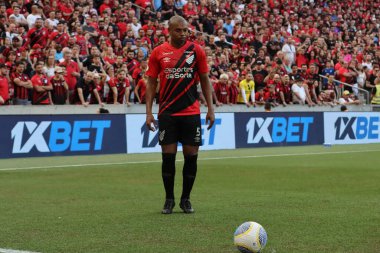 CURITIBA (PR), 06 / 23 / 2024: Attım, Ligga Arena 'da düzenlenen Brezilya Serisi A Şampiyonası' nın 11. turu için geçerli olan Athletico ve Corinthians arasında oynanan bir maç sırasında.
