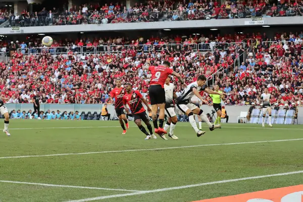 stock image CURITIBA (PR), 06/23/2024: The player Fernandinho, during a match between Athletico and Corinthians, valid for the 11th round of the Brazilian Series A Championship. 