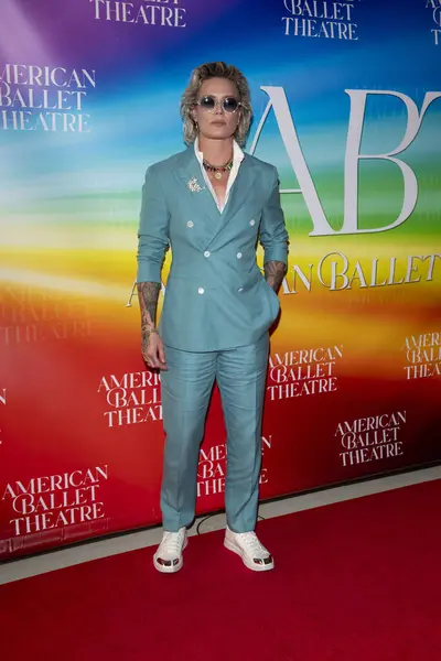 stock image June 25, 2024, New York, USA: Ashlyn Harris attends the American Ballet Theatre New York Premiere of Woolf Works at The Metropolitan Opera. 