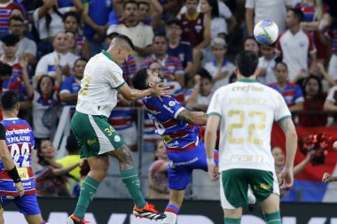 Fortaleza ve Palmeiras arasında Brezilya Şampiyonası için oynanan maç 2024 Fortaleza (CE), 06 26 2024 BRASILEIRO ForTALEZA Çarşamba (26), Fortaleza CE 'deki Arena Castelao' da. 