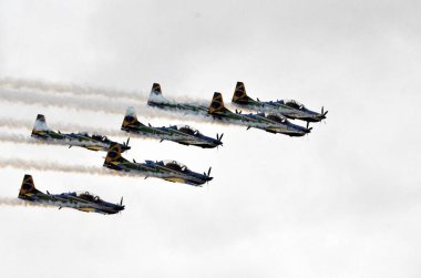 Canoas (RS) 12 / 10 / 2023: ESQUADRILHA DA FUMCA / FAB / EXPOAER Records, Canoas Air Base 'de düzenlendi. Halka açık olan etkinlikte Hava Gösteri Filosu 'nun (EDA) 