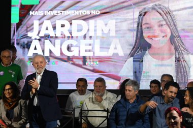 Sao Paulo (SP), 06 / 29 / 2024 - POLITICS / EDUCATION / FEDERAL INSTITUTE / CITY Hall - Cumhuriyet Başkanı Luis Inacio Lula da Silva ile birlikte Tarım ve Aile Tarım Bakanı Paulo Teixeira