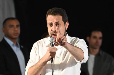 Sao Paulo (SP), 06 / 29 / 2024: Sao Paulo kentinin belediye başkanı adayı Guilherme Boulos ve Cumhuriyet Başkanı Luis Inacio Lula da Silva, Federal Enstitüsü Kampüsü 'nün inşaatını duyuruyorlar.. 