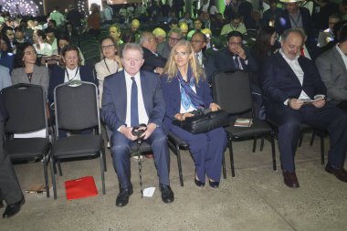 Sao Paulo (SP), 06 / 27 / 2024 FORUM / GAFFFF / FESTIVAL Plinio Nastari, Cumhurbaşkanı DATAGRO, Ricardo Nunes, Sao Paulo Belediye Başkanı ve Avrupa Birliği 'nin Brezilya Büyükelçisi Marian Schuegraf (GAF)) 