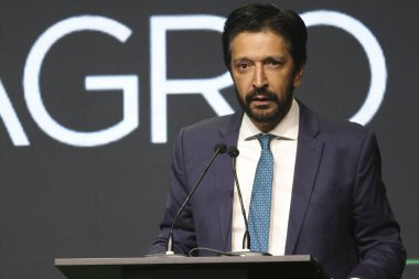 Sao Paulo (SP), 06 / 27 / 2024: Sao Paulo Belediye Başkanı Ricardo Nunes, Küresel Tarım İşletmeleri Forumunun (GAF) açılış töreninde. 