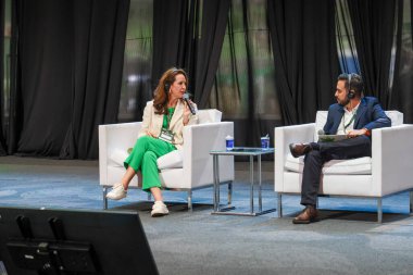 Sao Paulo (SP), 06 / 27 / 2024: Sosyo-çevre uzmanı avukat Samantha Pineda, Küresel Tarım İşletmeleri Forumu (GAF) sırasında Gelişmiş Tarım Uygulamaları panelinde). 