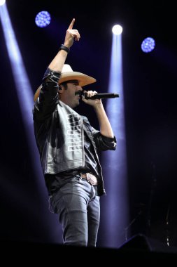 Sao Paulo (SP), Brezilya 06 / 28 / 2024 - Sao Paulo 'nun batı bölgesindeki Allianz Parque' da düzenlenen Küresel Tarım İş Forumu 'nda (GAF) Fiduma ve Jeca çifti tarafından gösterildi.