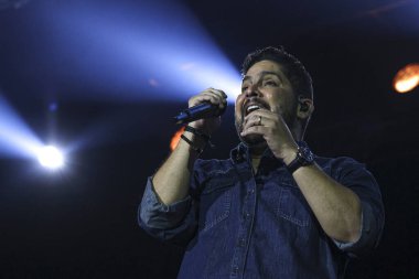 Sao Paulo (SP), Brezilya 06 / 28 / 2024 - Sao Paulo 'nun batı bölgesindeki Allianz Parque' da düzenlenen Küresel Tarım İş Forumu 'nda (GAF) Jorge ve Mateus ikilisi tarafından gösterildi.