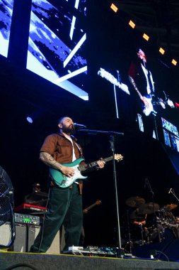 Sao Paulo (SP), Brezilya 06 / 28 / 2024 - Sao Paulo 'nun batı bölgesindeki Allianz Parque' da düzenlenen Küresel Tarım İş Forumu 'nda (GAF) Jorge ve Mateus ikilisi tarafından gösterildi.