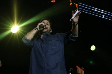 Sao Paulo (SP), Brezilya 06 / 28 / 2024 - Sao Paulo 'nun batı bölgesindeki Allianz Parque' da düzenlenen Küresel Tarım İş Forumu 'nda (GAF) Jorge ve Mateus ikilisi tarafından gösterildi.