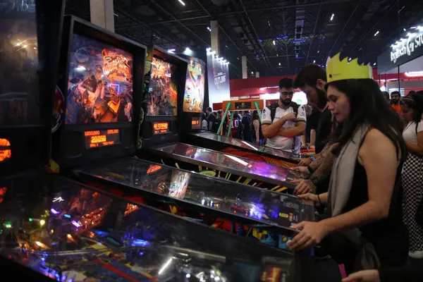 stock image SAO PAULO (SP), Brazil 06/29/2024 - Public movement during Latam gamescom 2024 at Sao Paulo Expo Imigrantes, in the south zone of Sao Paulo on the afternoon of this Friday (28)