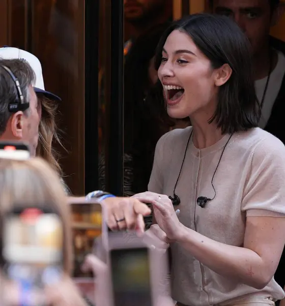 stock image Gracie Abrams Performs Live on the Today Show. June 28, 2024 , New York , USA:  Gracie Madigan Abrams (born September 7, 1999) is an American singer-songwriter known for her indie-pop style. She signed with Interscope Records