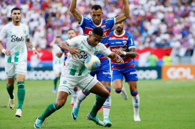Fortaleza (CE), 06 / 26 / 2024 - Fortaleza EC X Juventude EC - Joao Lucas ve Breno Lopes arasında Fortaleza CE 'deki Arena Castelao' da oynanan 30..