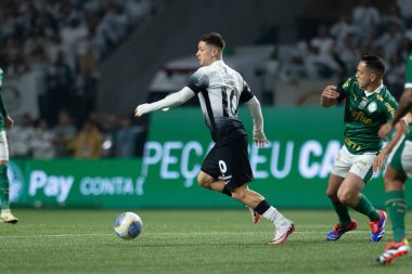 Sao Paulo (SP), Brezilya 07 / 01 / 2024 - Sao Paulo-SP 'deki Allianz Parque' da BRASILEIRO vs PALMEIRAS maçı. 