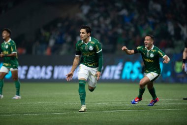 Sao Paulo (SP), Brezilya 07 / 01 / 2024 - Sao Paulo-SP 'deki Allianz Parque' da BRASILEIRO vs PALMEIRAS maçı. 