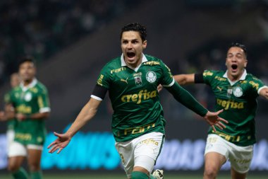 Sao Paulo (SP), Brezilya 07 / 01 / 2024 - Sao Paulo-SP 'deki Allianz Parque' da BRASILEIRO vs PALMEIRAS maçı. 