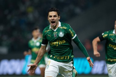 Sao Paulo (SP), Brezilya 07 / 01 / 2024 - Sao Paulo-SP 'deki Allianz Parque' da BRASILEIRO vs PALMEIRAS maçı. 